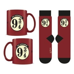 HARRY POTTER (PLATFORM 9 3/4) MUG & SOCK SET