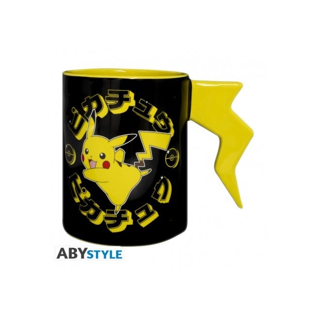 POKEMON - Mug 3D handle - Pikachu lightening bolt