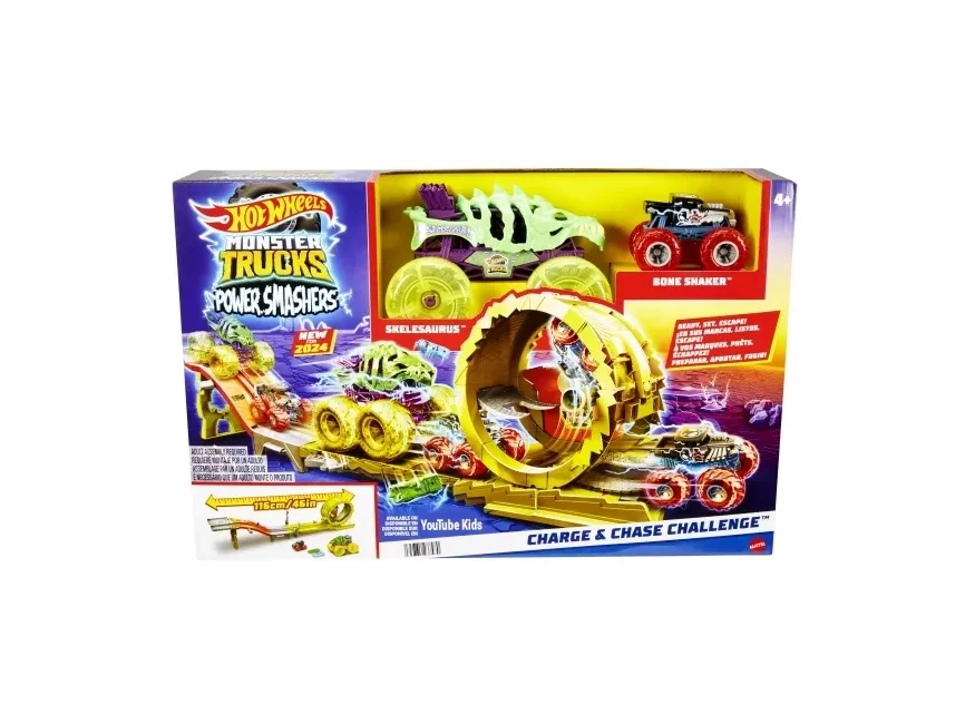 HOT WHEELS - Monster Trucks CHARGE & CHASE CHALLENGE (HXT05)