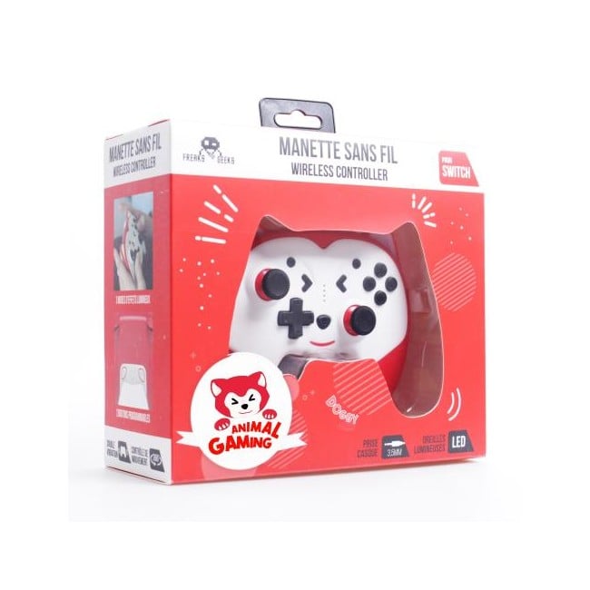 Switch - Doggy Wireless Controller  for Children with paddles  - Red