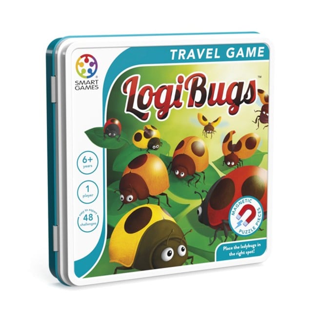 SmartGames - Magnetisk rejsespil - Logi Bugs (Nordisk)