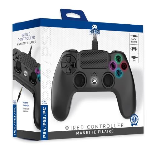 Wired Controller for PS4 with 3M Cable - Black