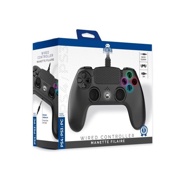 Wired Controller for PS4 with 3M Cable - Black