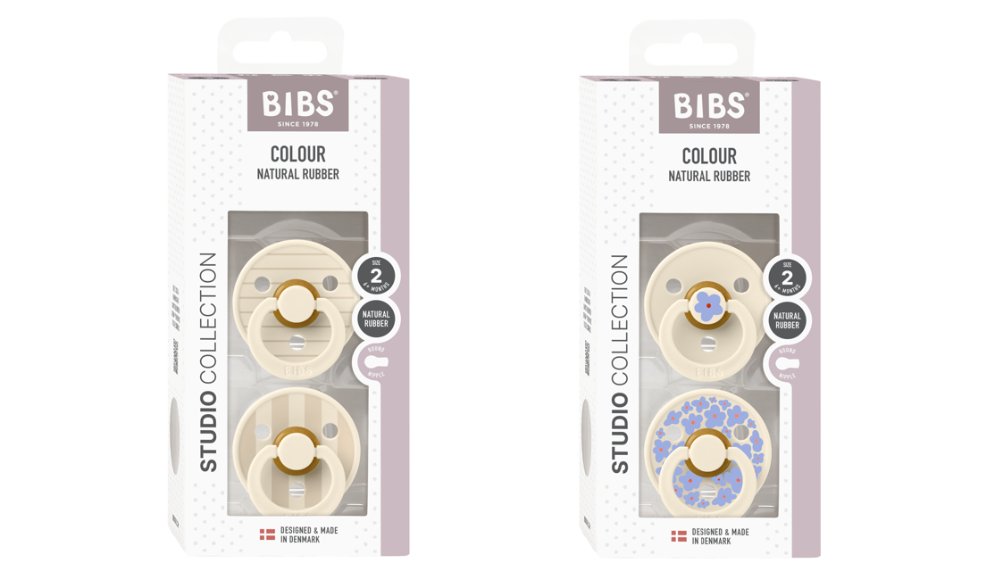 BIBS - Pacifier Studio Colour 2x 2 Pack - Size 2