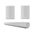 Sonos - Arc Hjemmebiograf Hvid & 2x Era 100 Hvid - Bundle thumbnail-13