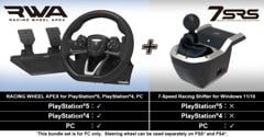 HORI - Racing Wheel Apex + 7-Speed Racing Shifter Bundle For PC (Windows 11/10)