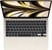 Apple - MacBook Air 13" M2 GPU, 16GB, 256GB - Danish - Starlight thumbnail-3