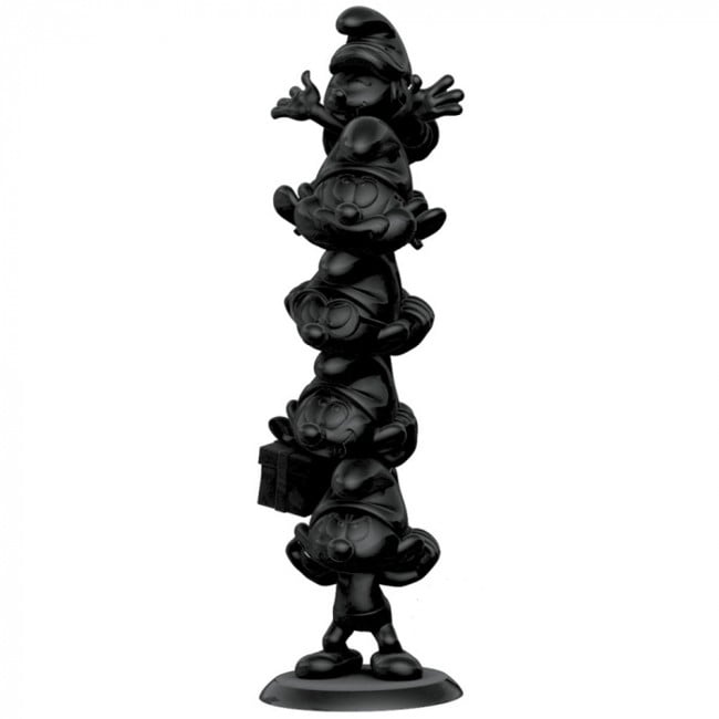 The Smurfs Resin Statue Smurfs Column Black Edition 50 cm