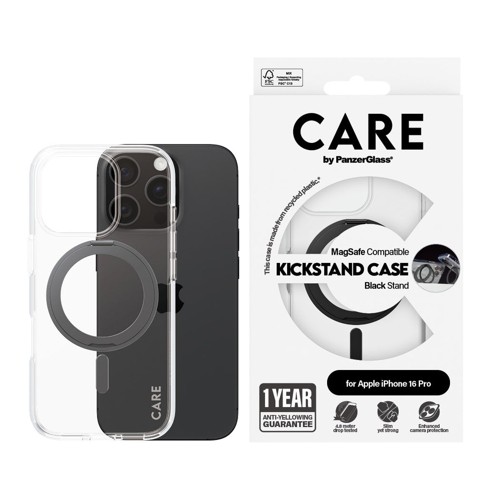 CARE by PanzerGlass- Case - Transparent & MagSafe - iPhone 16 Pro