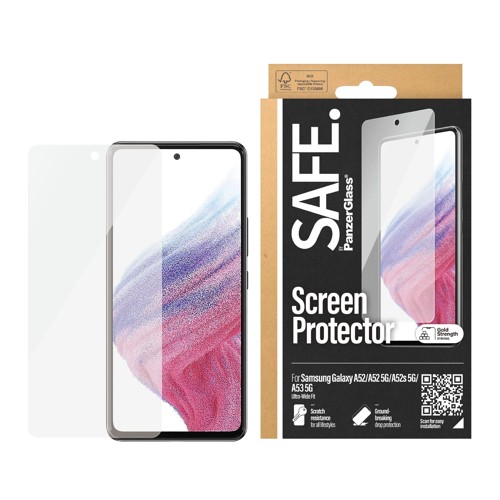 SAFE by PanzerGlass - Screen Protector - Samsung Galaxy A52/A52 /A52s /A53 - Ultra-Wide Fit