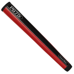 DSP Ultra Golf Grip - PG75 - Jet Black/Crimson Red - 38.4 mm