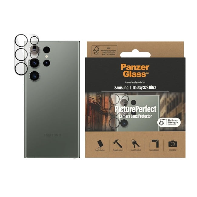 PanzerGlass - Camera Lens Protector - Samsung Galaxy S23 Ultra