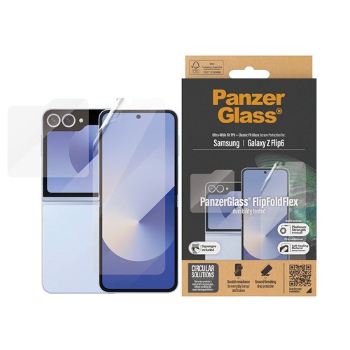 PanzerGlass - Screen Protector - Samsung Galaxy Z Flip6 - Glass & Film