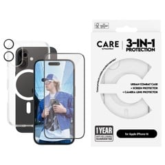 CARE by PanzerGlass - 3-in-1 - iPhone 16 - Bundle