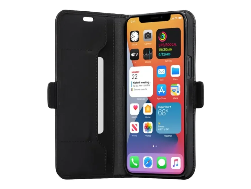 dbramante1928 - Copenhagen Slim Flip Case - Black - iPhone 12 Pro Max