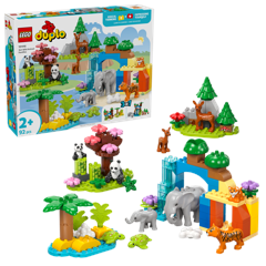 LEGO - DUPLO Town - 3-i-1 Vilda Djurfamiljer (10446)