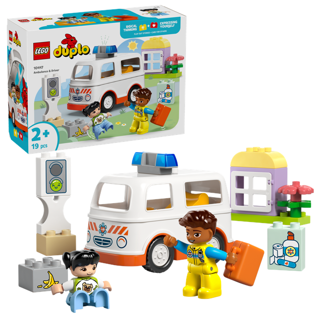 LEGO - DUPLO Town - Ambulance og fører (10447)