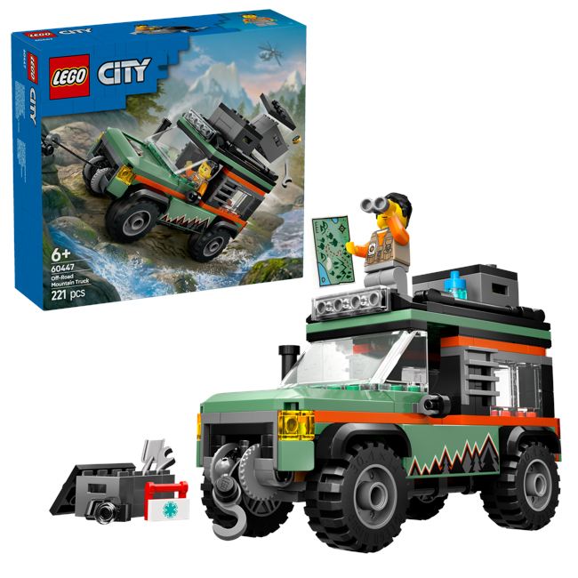 LEGO - LEGO City - 4-hjulsdriven Terrängbil för Bergskörning (60447)