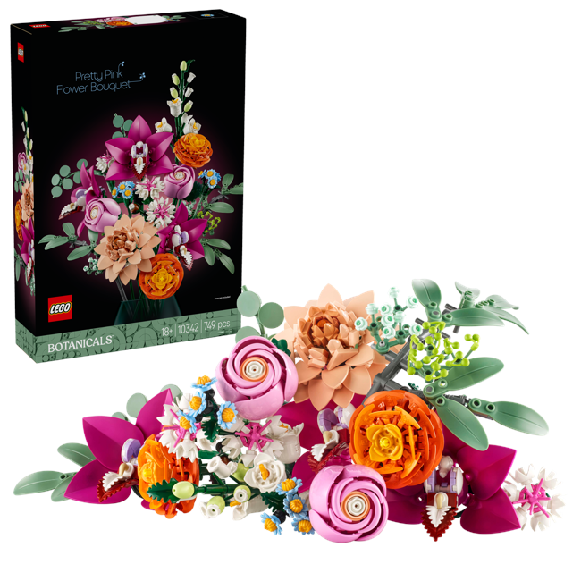 LEGO - Botanicals - Schöner Rosafarbener Blumenstrauß (10342)