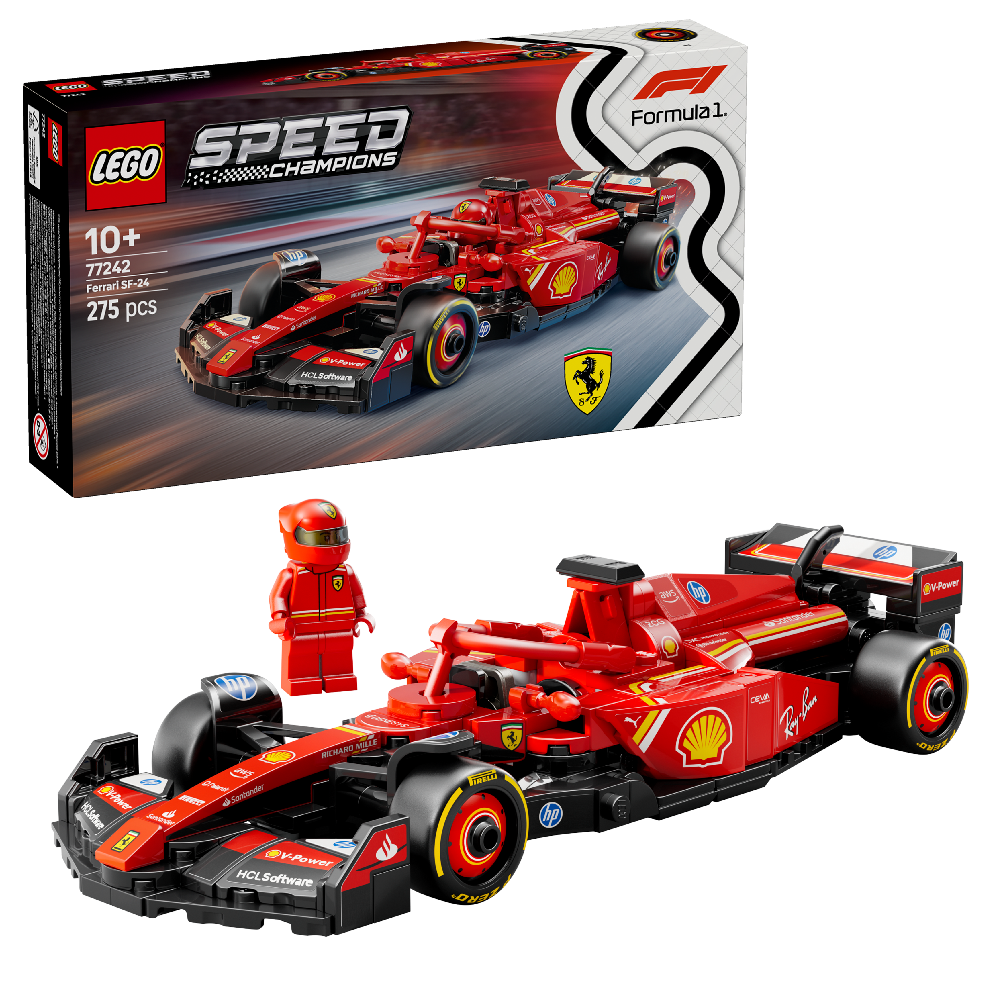 LEGO Speed Champions 77242 Ferrari SF-24 F1-racerbil