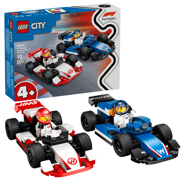 LEGO - LEGO City - F1® Williams Racing & Haas F1® Race Cars (60464)