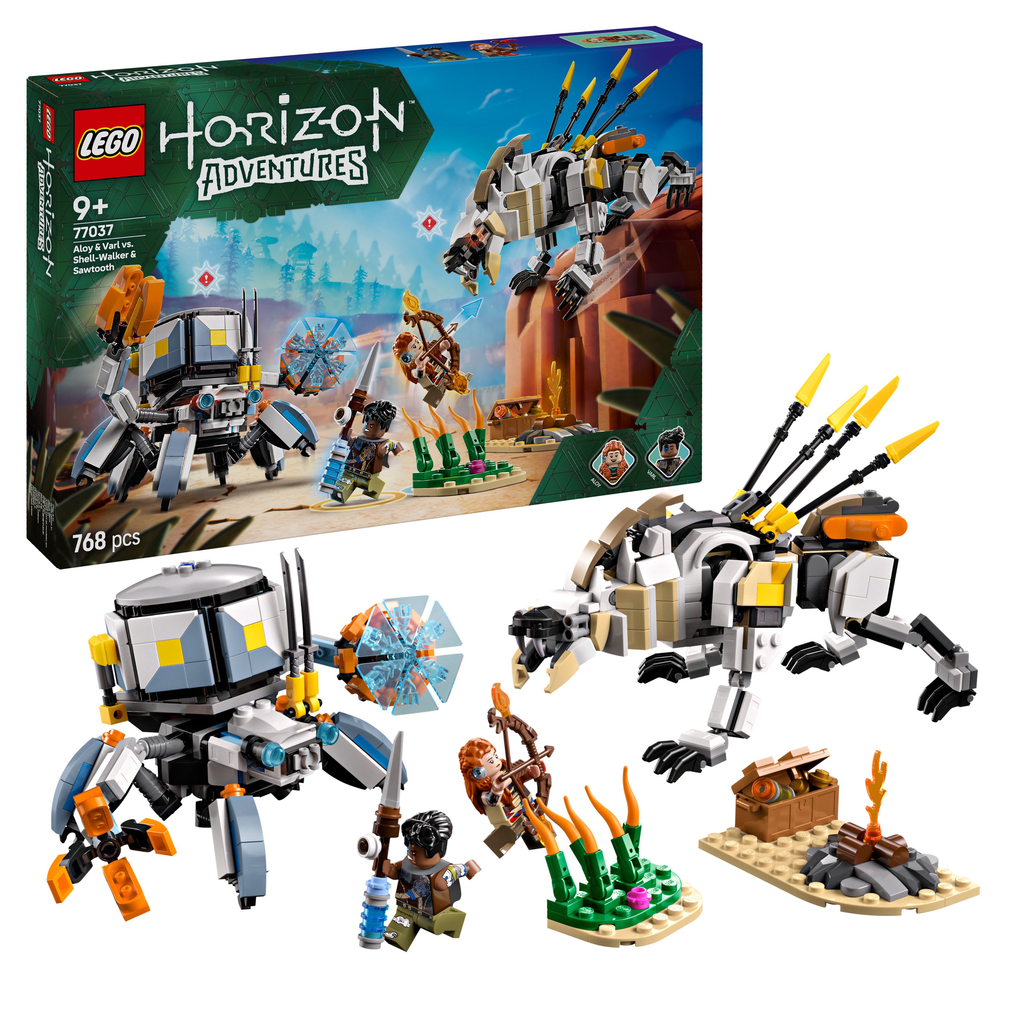 LEGO - Horizon - Aloy og Varl mot Skallvandrer og Sagtann (77037)