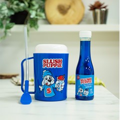 SLUSH PUPPiE Making Cup & Original Blueberry Syrup Set - Blue