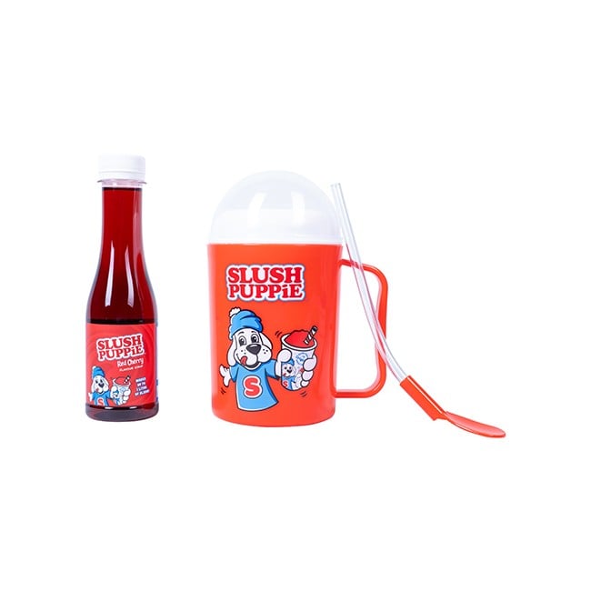 Slush Making Cup & Original Cherry Syrup Set