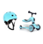 Scoot and Ride - 2 in 1 Balance Bike/ Scooter + Kids Helmet S-M - Blueberry (Bundle) thumbnail-1