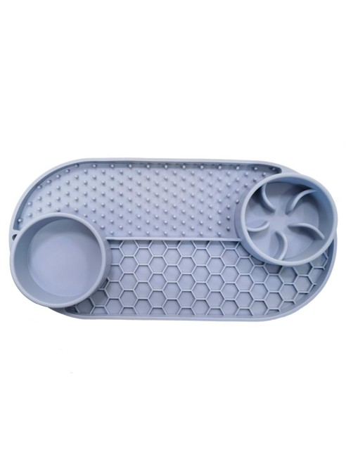 Nordic paws - Lickmat 3in1 - Grey - 32x16.5cm