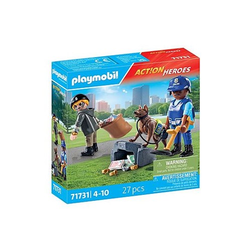 PLAYMOBIL - Police Search with dog (71731)