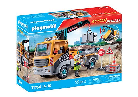 Playmobil  - Construction Truck with Crane (71750)