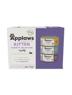 Applaws - Multipack Kitten Variety Jelly Selection - 6x70g