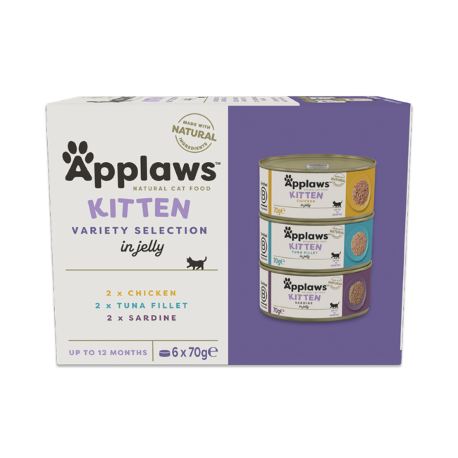 Applaws - Multipack Kitten Variety Jelly Selection - 6x70g