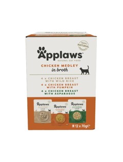 Applaws - Multipack Chicken Broth Medley - 12x70g