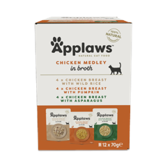 Applaws - Multipack Chicken Broth Medley - 12x70g