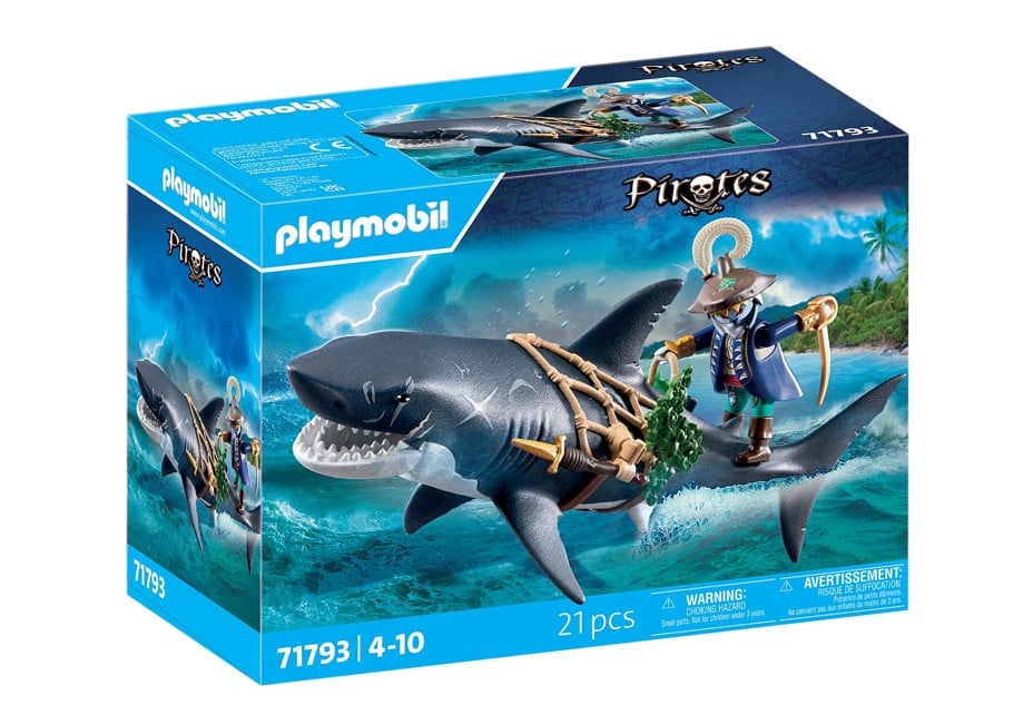 Playmobil - Giant Shark with Pirate (71793)