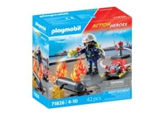 Playmobil - Firefighter with Water Pump (71826)