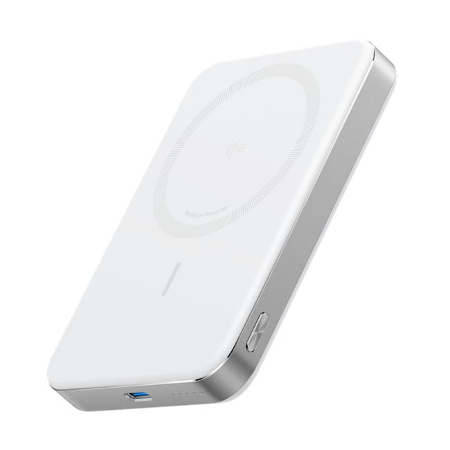 Anker - MagGo Power Bank (10K, Magnetic Wireless) White