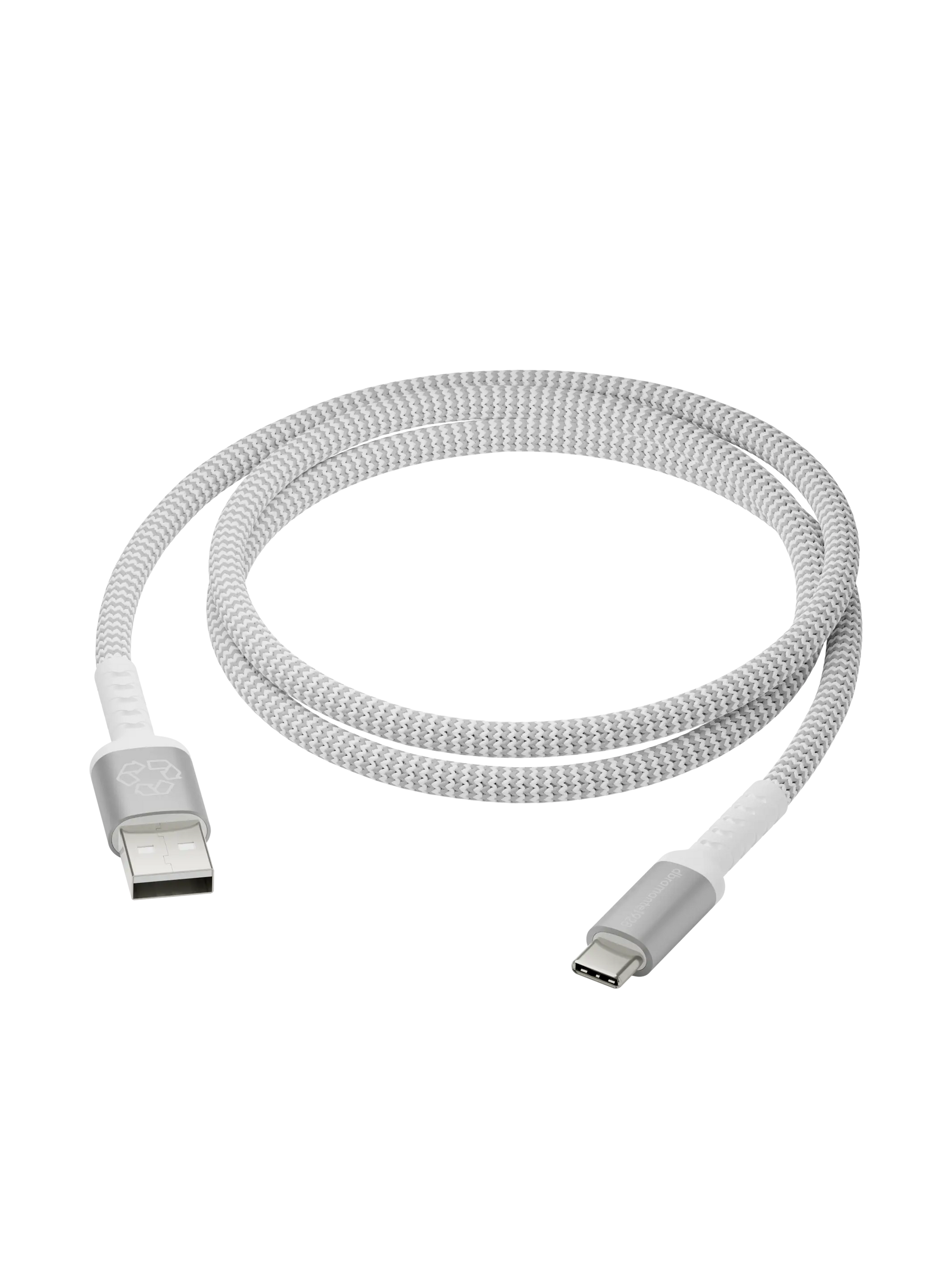 dbramante1928 - Re-Charge Pro Flettet Kabel - USB-A til USB-C, 1,2m - Hvid