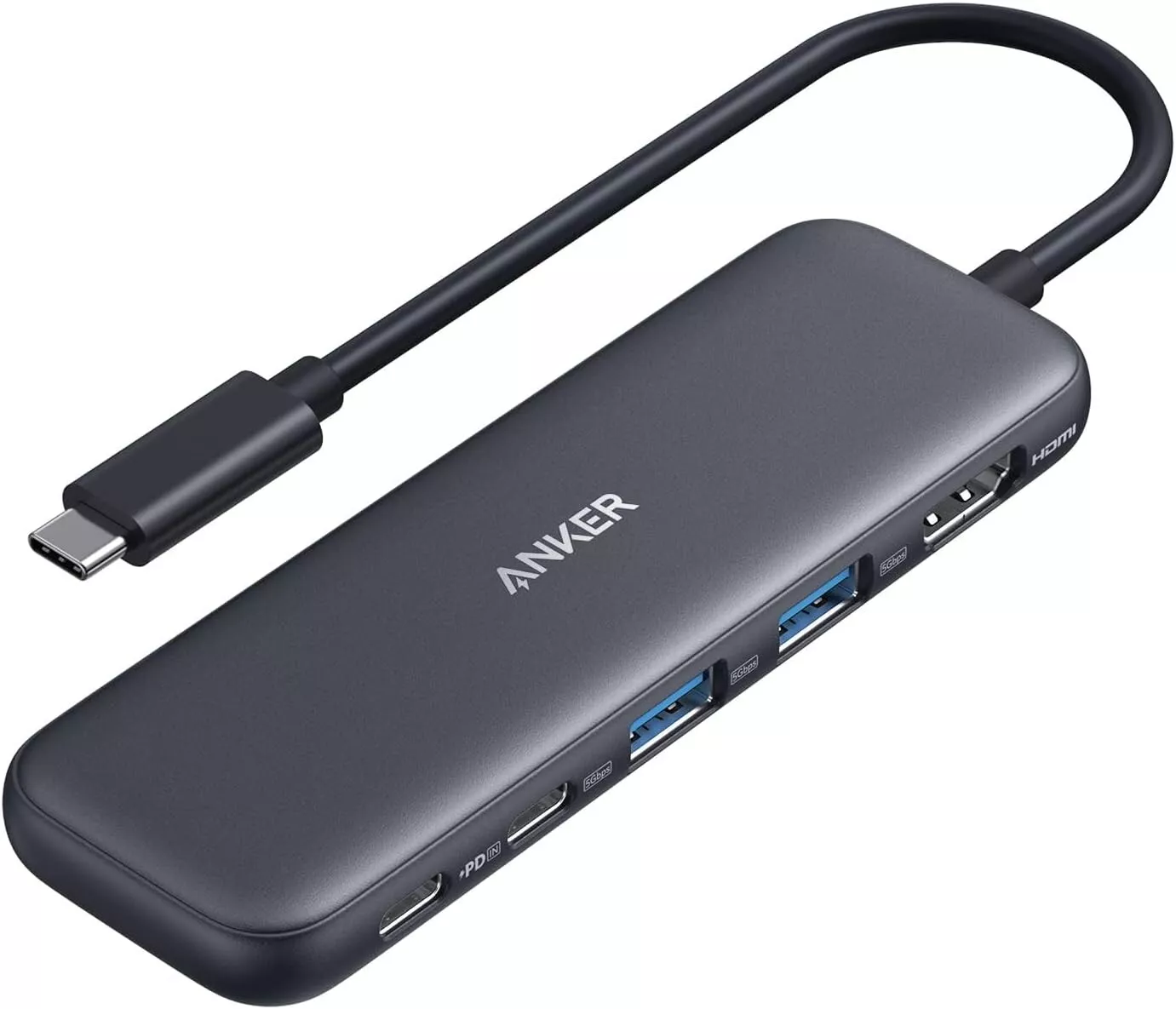 Anker - 332 USB-C Hub (5-in-1) - Monipuolinen Laajennus Laitteillesi