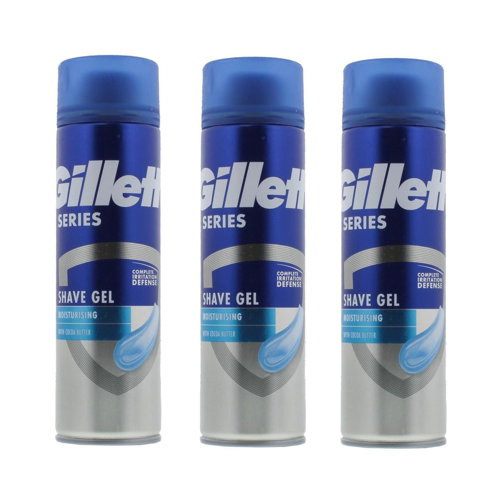Gillette - 3 x Shave Gel Moisturizing
