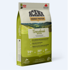 Acana - 3 x  Dogfood Grasslands Highest Protein 6kg   -  total 18kg