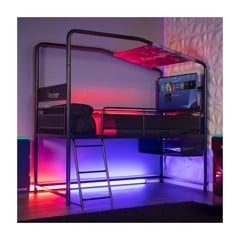 Xrocker Contra Mid-Sleeper Gaming Bunk Bed With Reversible Profile - Black And Camo