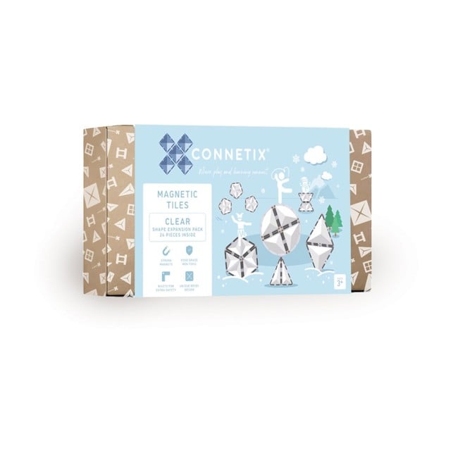 Connetix - Clear Shape Expansion Pack 24 Pieces - (CT-C-00024-SH)