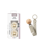 BIBS - Pacifier Studio Colour 2 Pack - Ivory/Vanilla - Size 1 + Pacifier Clip Braided (Bundle) thumbnail-2