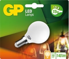 GP - LED Lamp Filament Frozen Mini Globe, E14, 1.2W (15W), 136lm