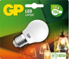 GP - LED Lamp Filament Frozen Mini Globe, E27, 1.2W (15W), 136lm