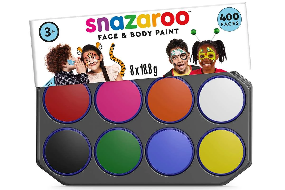 SNAZAROO - Makeup colour palette 8x18ml assorted  colours (791060)