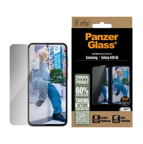 PanzerGlass – Sichtschutz-Displayschutz für das neue Galaxy A35 5G (Ultra UWF)